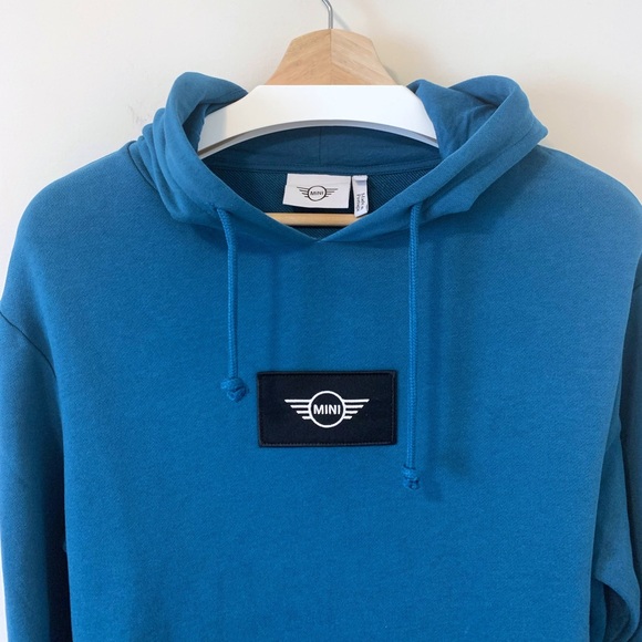 Mini Cooper Wing Logo BMW Teal Sweatshirt Hoodie - Picture 5 of 11